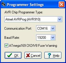 вибір AVR910 usb в CodeVisionAvr